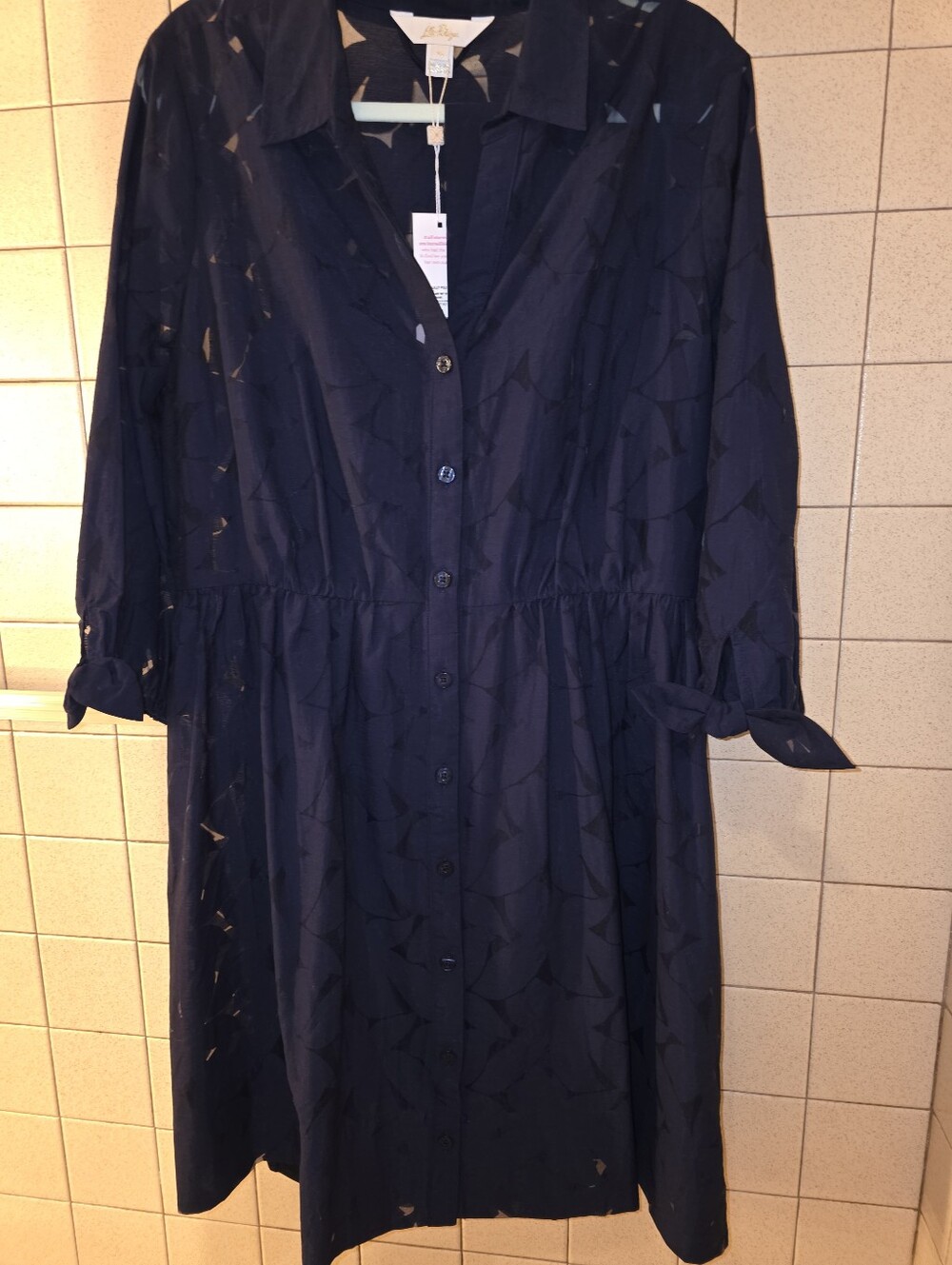 NWT LILLY PULITZER Womans Navy Dress